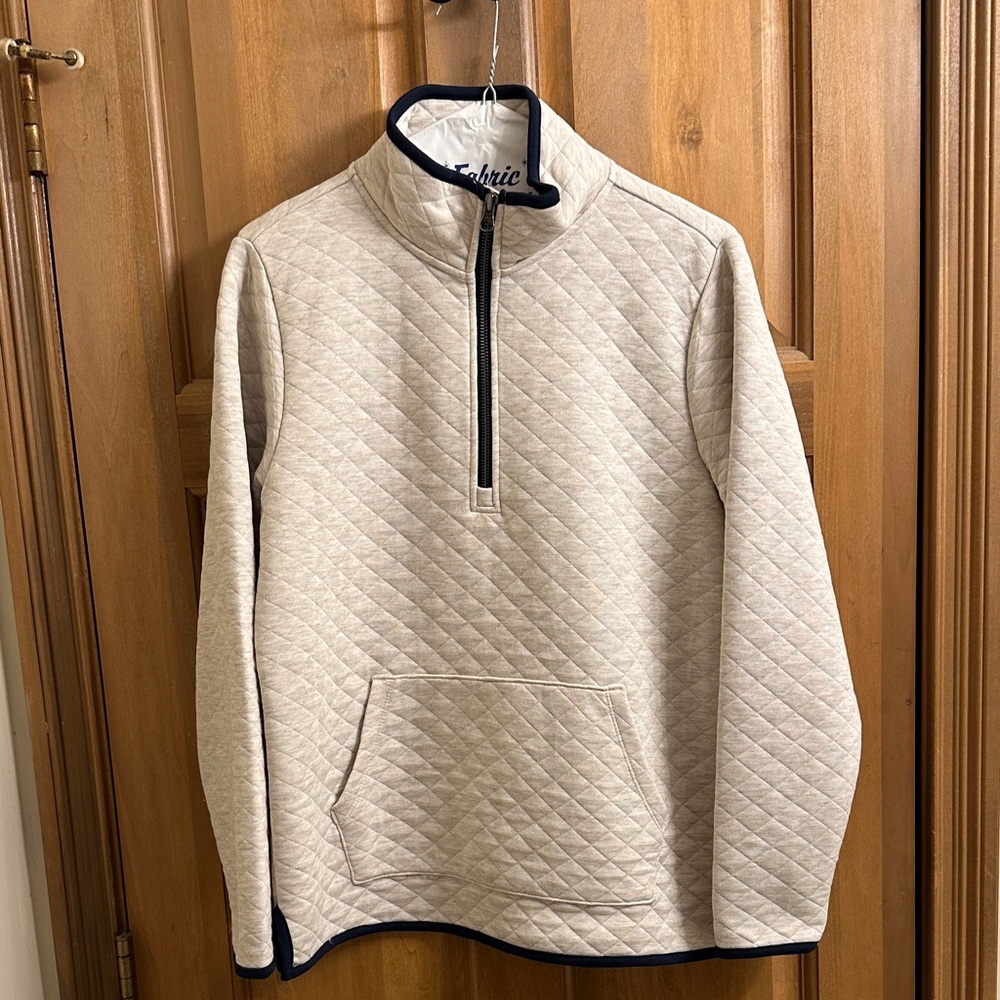 Lisa Quilted Fleece Half Zip Pullover Sweatshirt